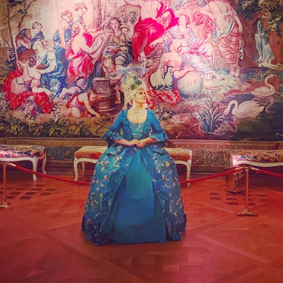 Marie Antoinette Rococo 18th Century French Court Dress Halloween Costume - Picture 3 of 16